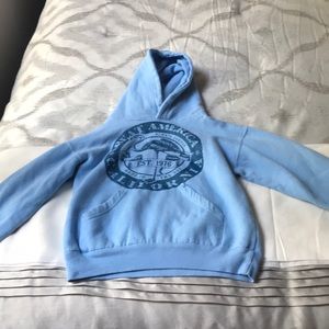 Vintage blue hoodie